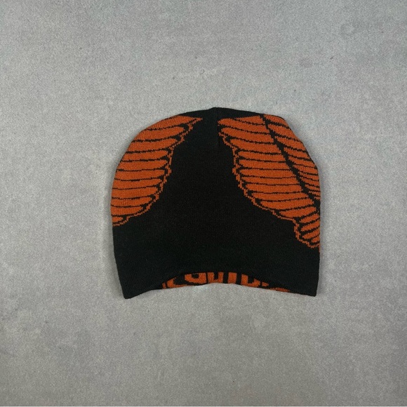 Harley-Davidson Black and Orange Eagle Beanie - Picture 2 of 3